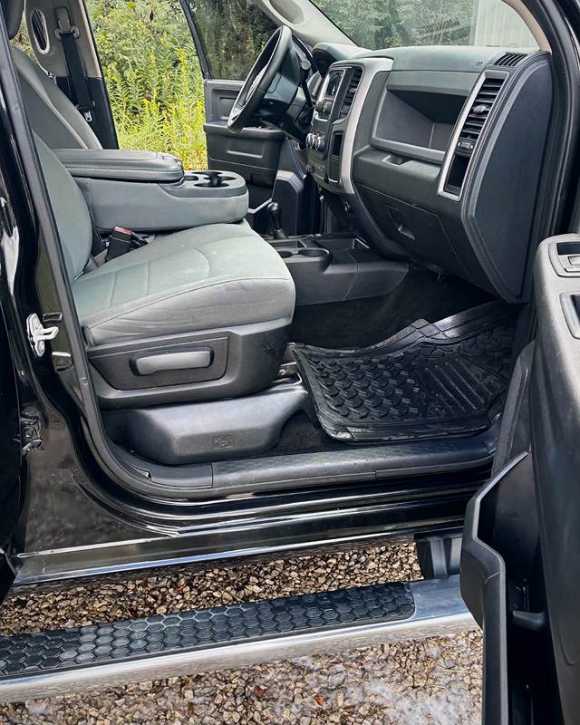 Ram truck cab interior after a full detail